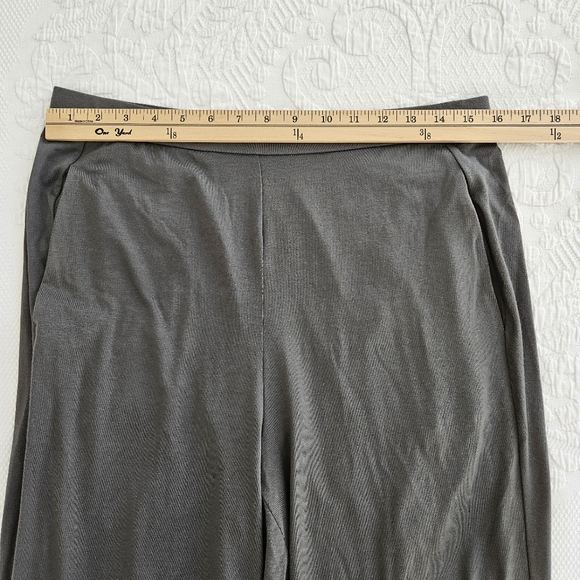 Eileen Fisher pull on pants washable stretch viscose blend gray size M - Picture 8 of 13